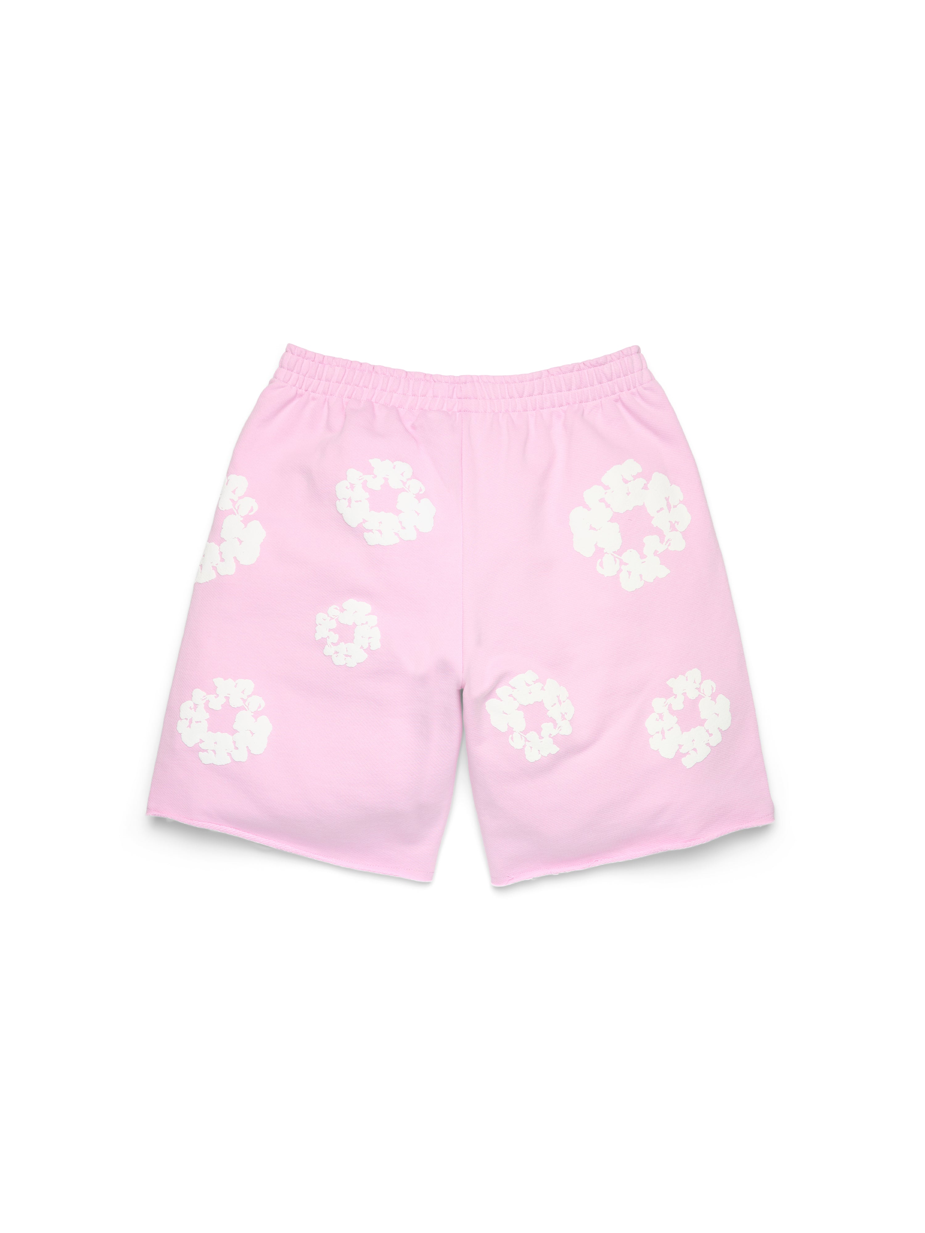 Cotton Wreath Sweatshorts Powder Pink