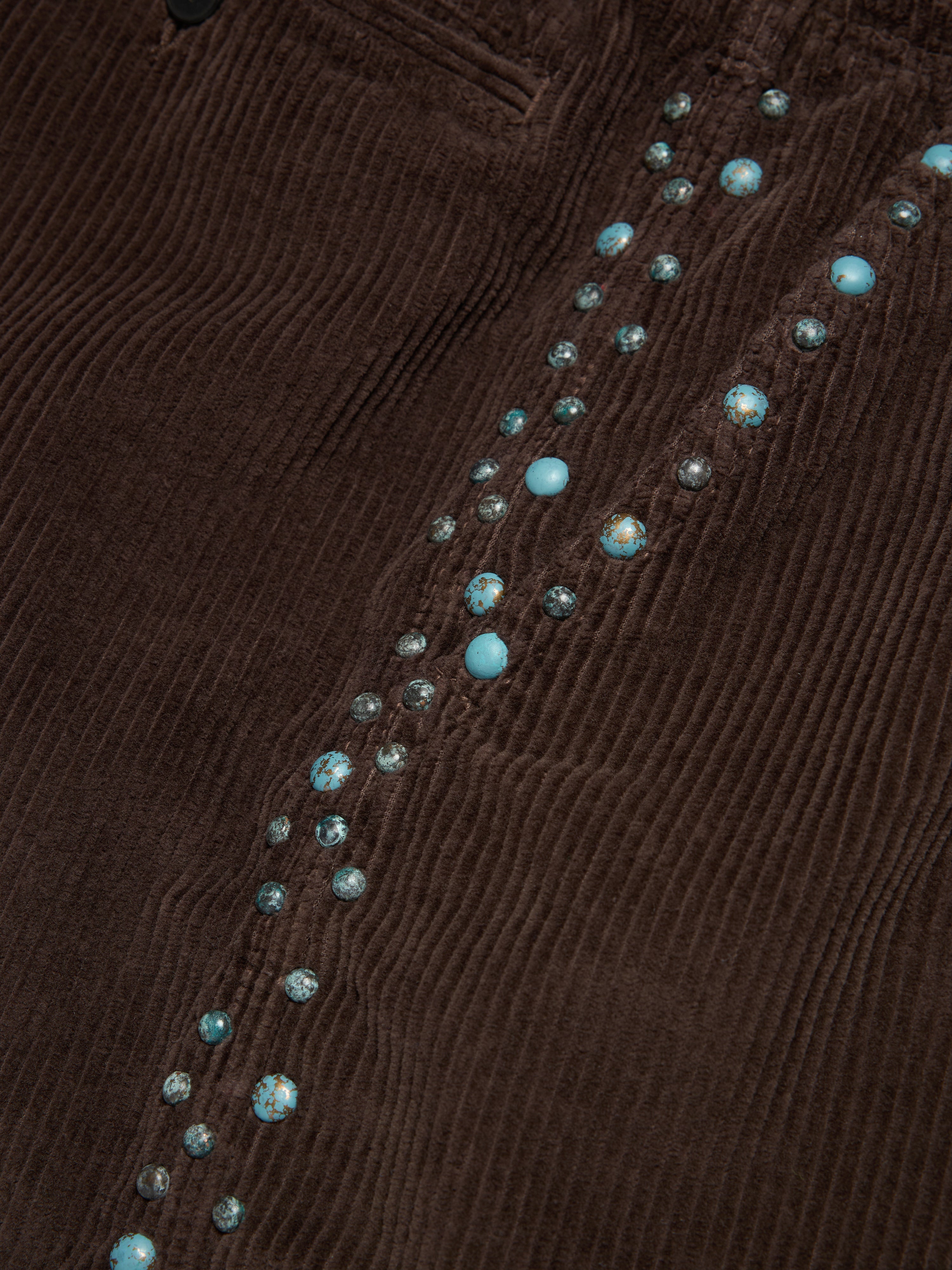 Oxidized Studs Corduroy Shorts