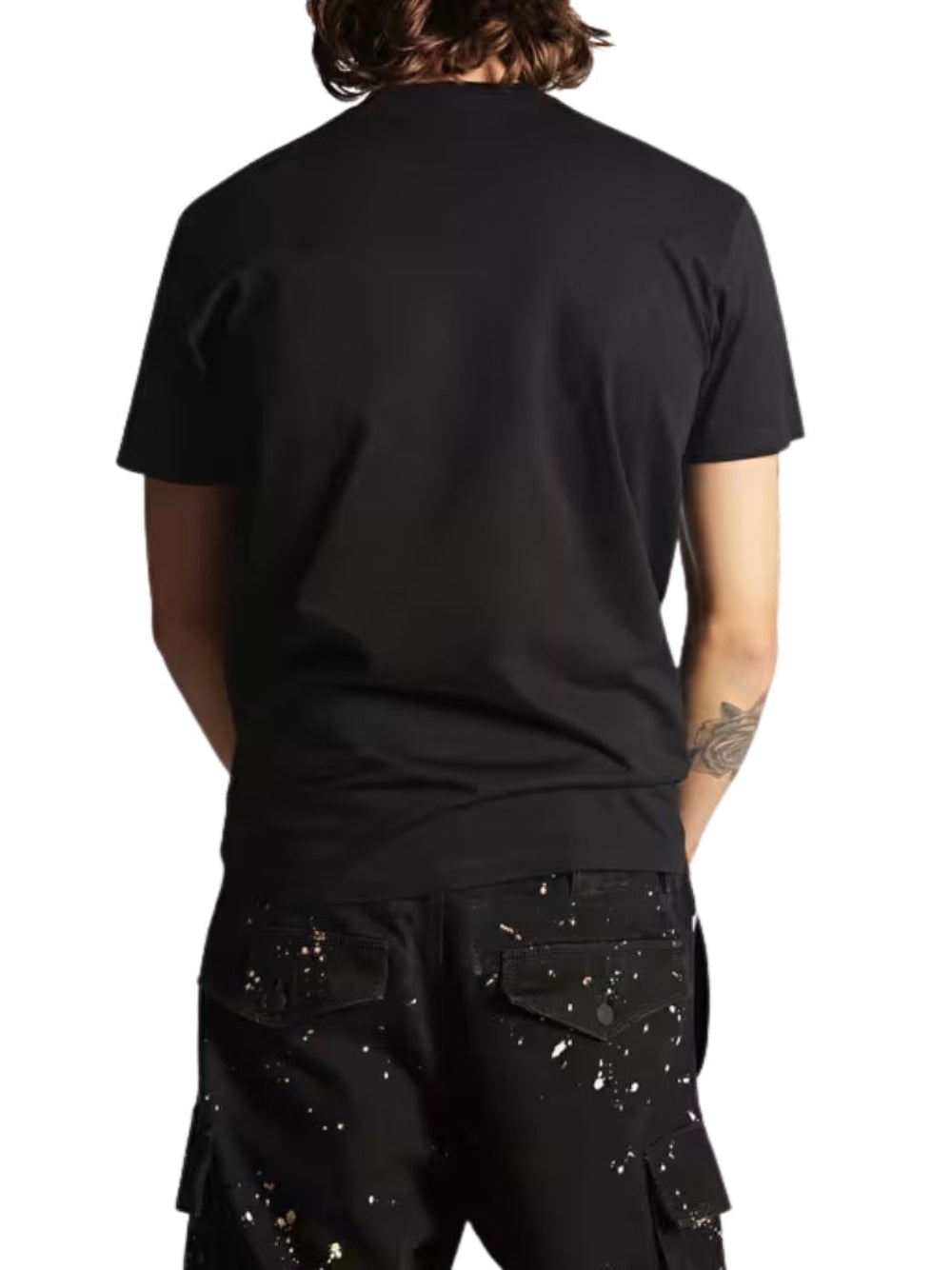 Dsquared2 Icon Print Logo Black T-Shirt