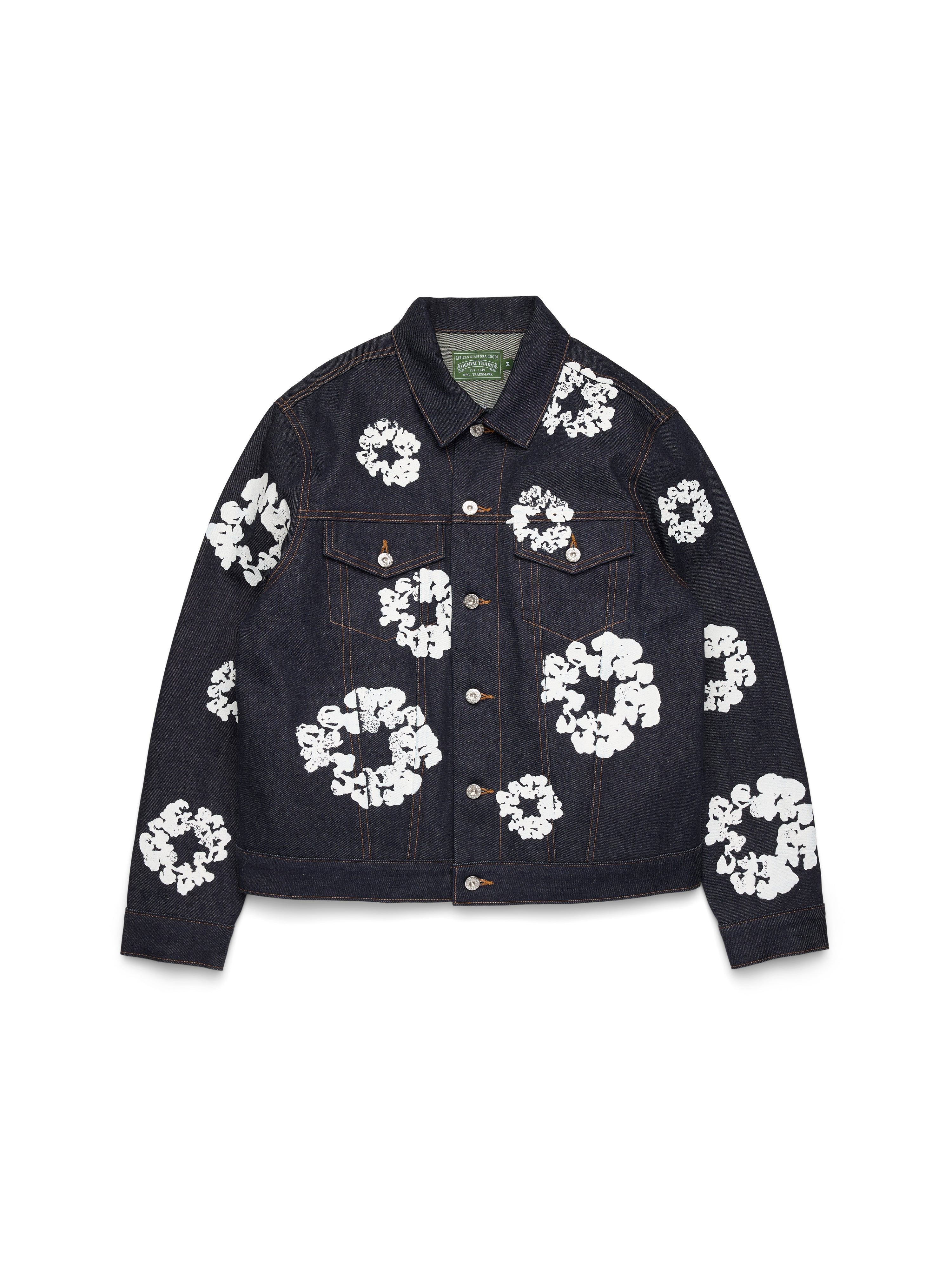 Cotton Wreath Denim Jacket Selvedge