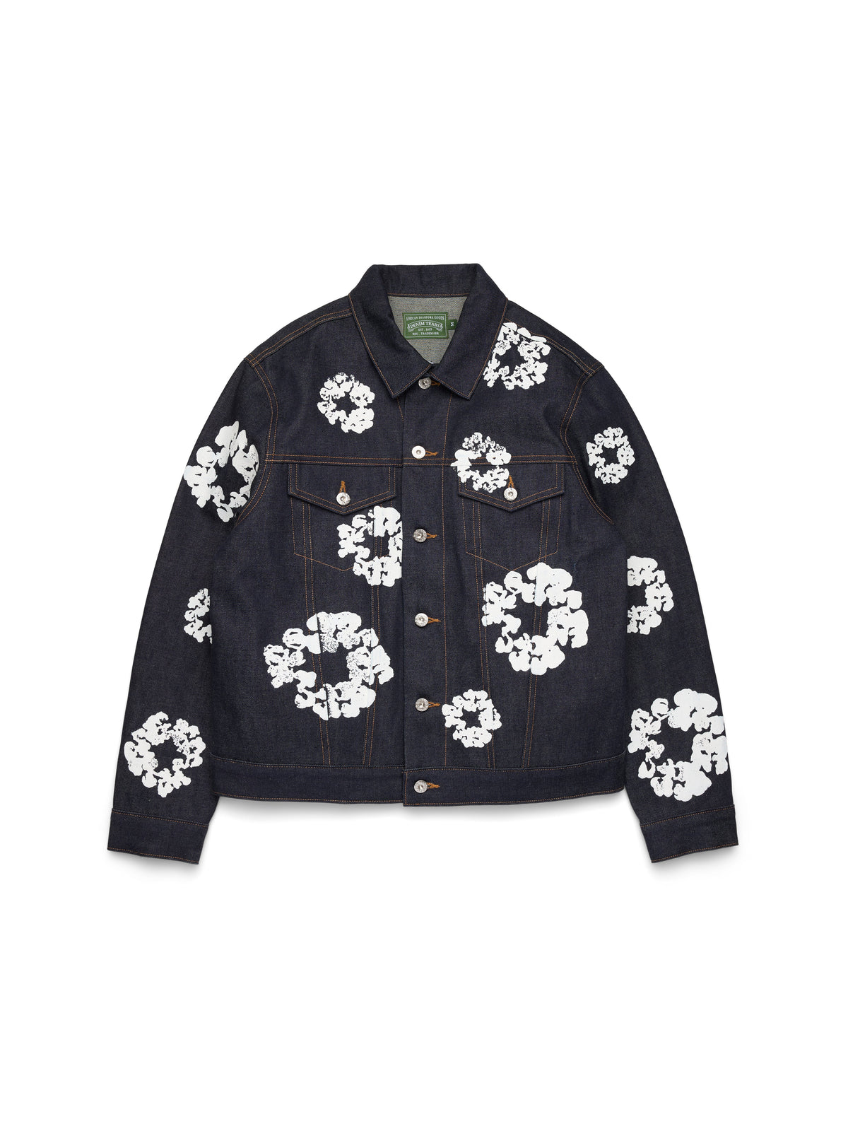 Cotton Wreath Denim Jacket Selvedge
