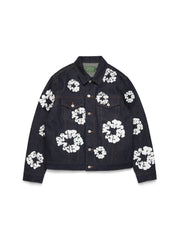 Cotton Wreath Denim Jacket Selvedge
