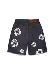 Selvedge Cotton Wreath Denim Short