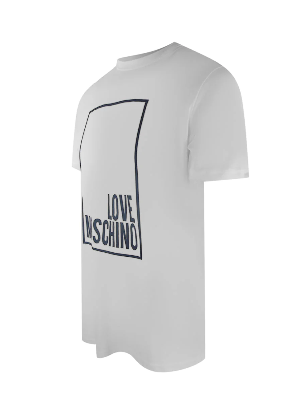 Love Moschino Box Logo White T-Shirt