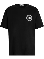 Dolce & Gabbana Cotton Logo Patch T-Shirt in Black