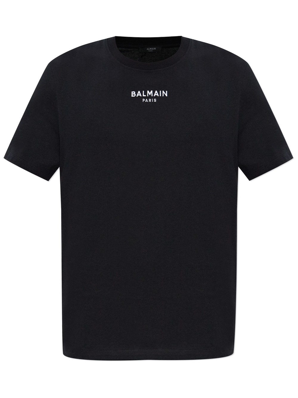 Balmain Paris Small Embroidered Logo T-Shirt in Black