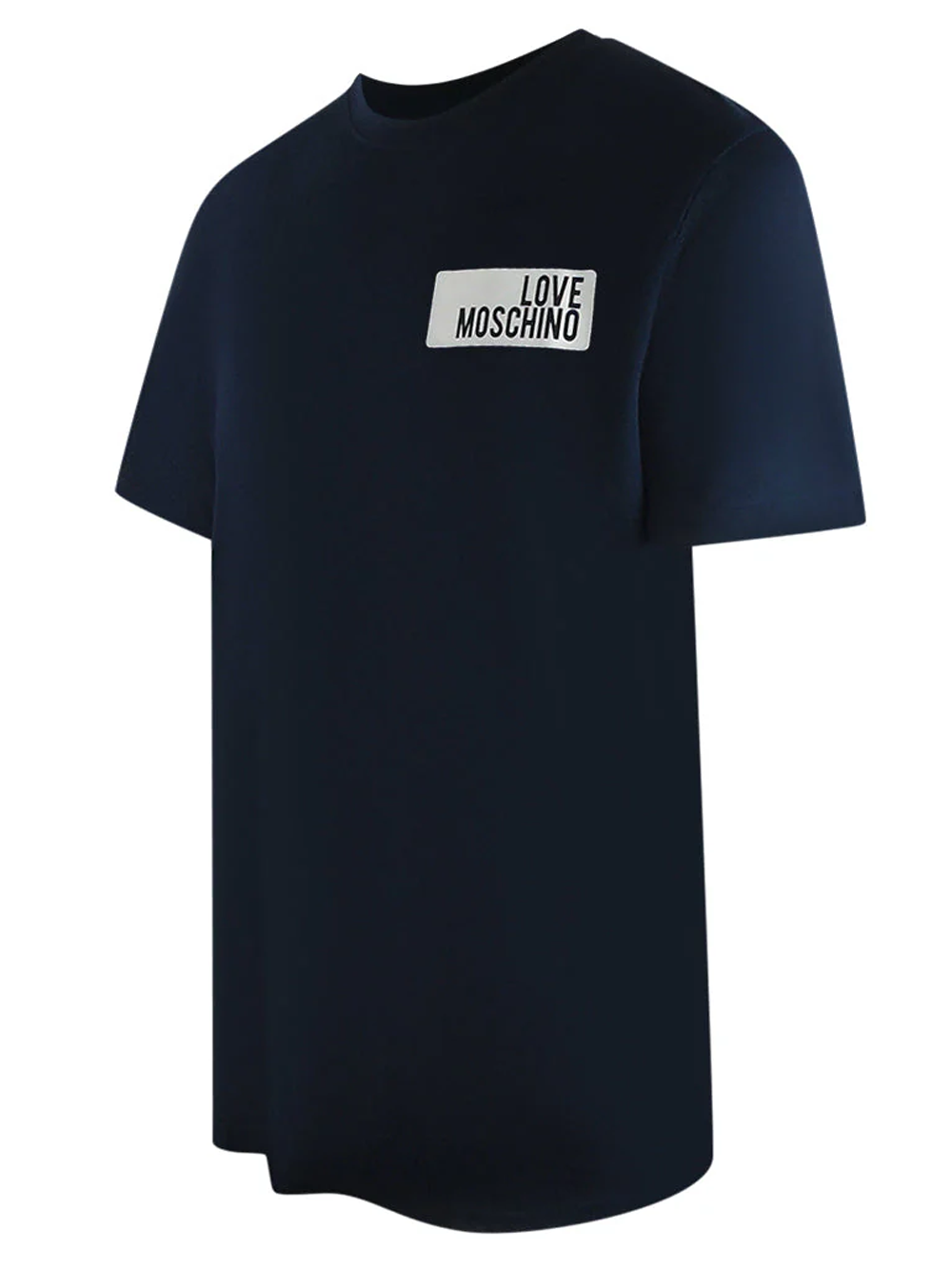 Love Moschino Block Logo T-Shirt in Navy