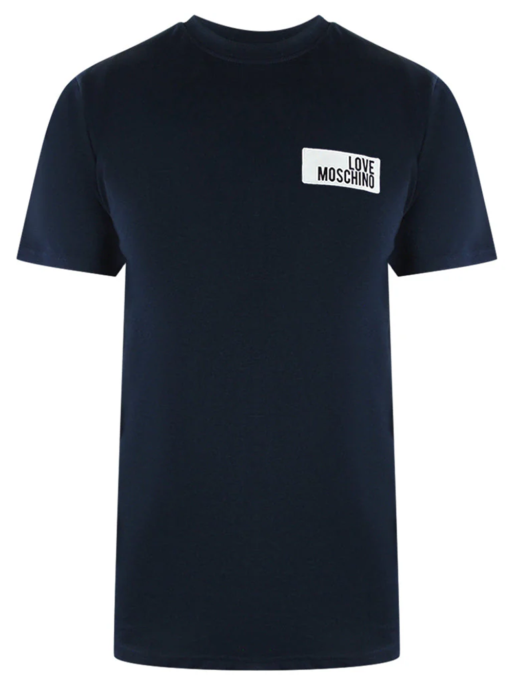 Love Moschino Block Logo T-Shirt in Navy