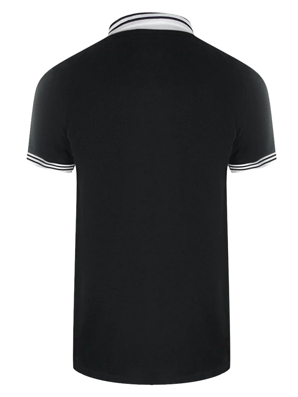Love Moschino Twin Tipped Collar Polo Shirt in Black