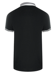 Love Moschino Twin Tipped Collar Polo Shirt in Black
