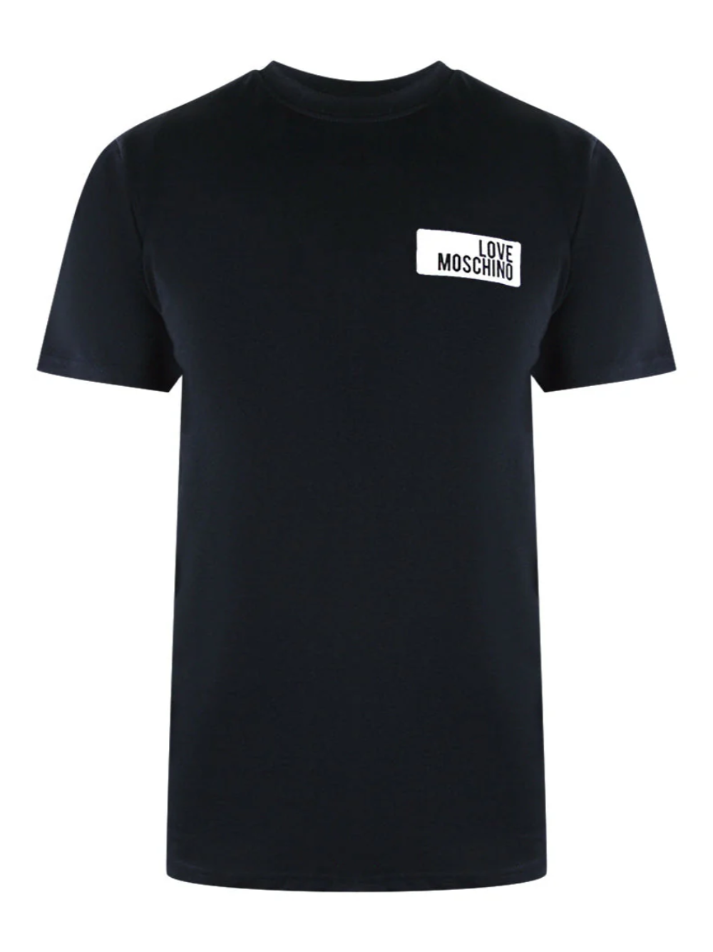 Love Moschino Block Logo T-Shirt in Black