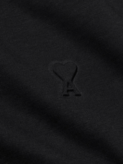 Ami Paris 'Ami De Coeur' Logo-Embossed T-Shirt in Black